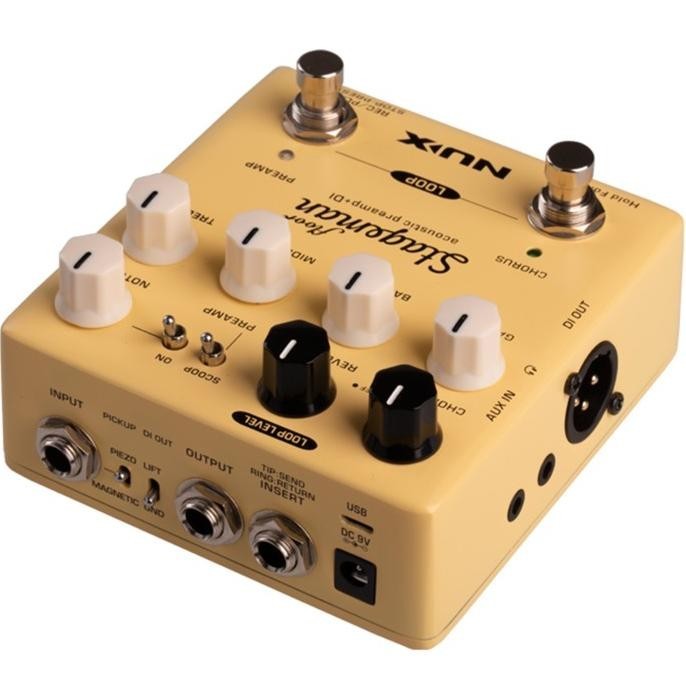 Nux Nap5 Nap-5 Nap 5 Floor Stageman Efek Gitar Akustik Preamp + Di