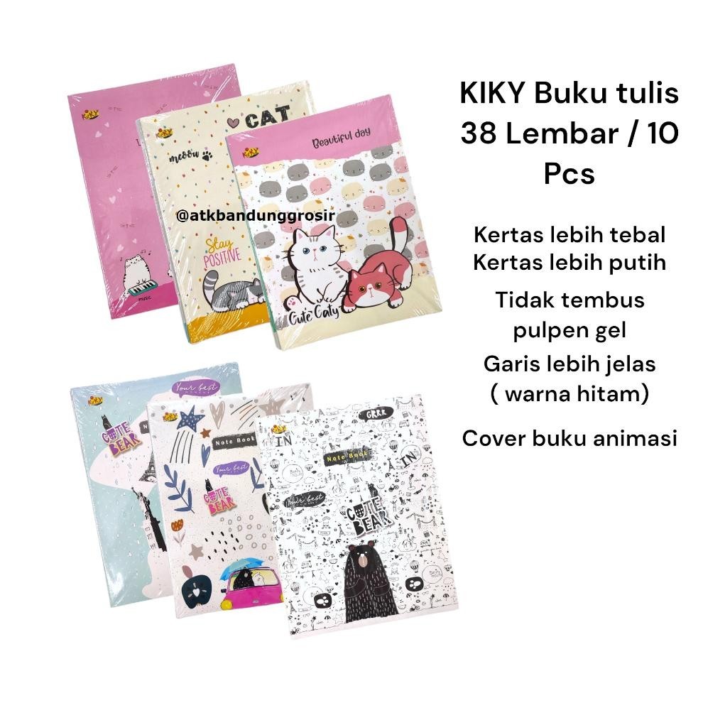 

8.8 Buku Tulis Sinar Dunia 38 Lembar (Sidu) Ukuran Qwarto Cover Random - Pack (10 Buku)