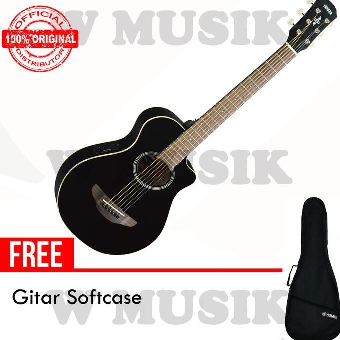 Yamaha Gitar (3/4) Apx T2/ Apxt2 - Hitam + Softcase