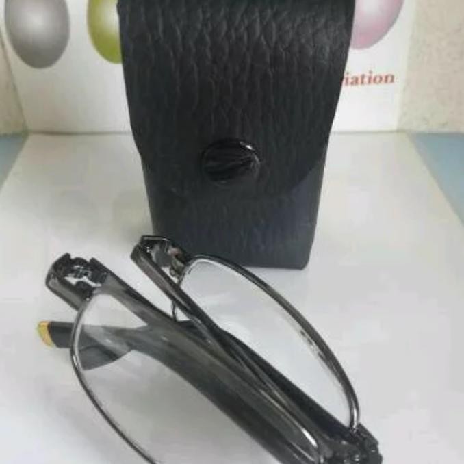 Kacamata Full Besi Lipat Free Lensa Minus