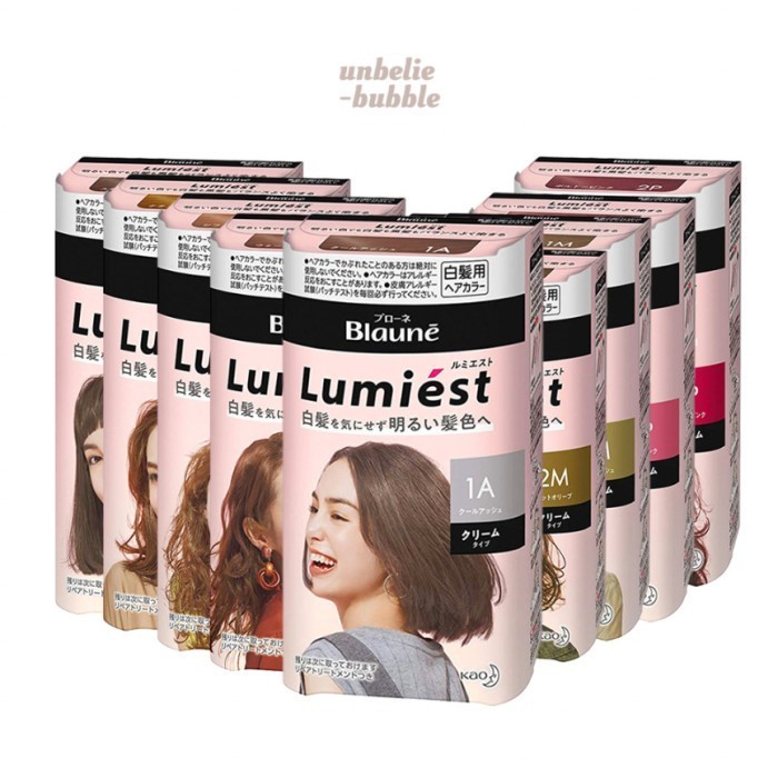 LIESE BLAUNE Lumiest Cream Type Hair Color for Gray / Grey Hair / Uban
