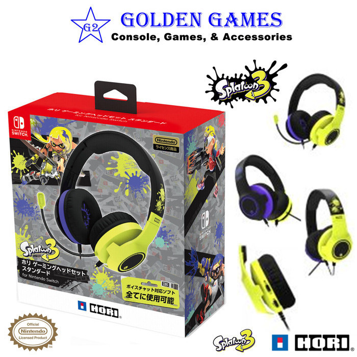 HORI Gaming Headset Splatoon 3 for Nintendo Switch NSW-406