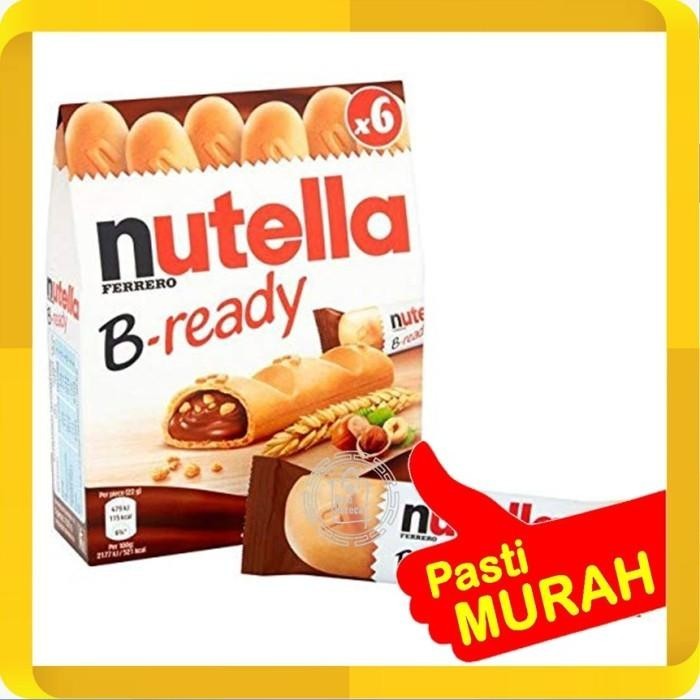 

NUTELLA B-READY T6 132G NUTELA FERRERO BREADY WAFER ISI COKLAT HAZEL Kualitas Terbaik