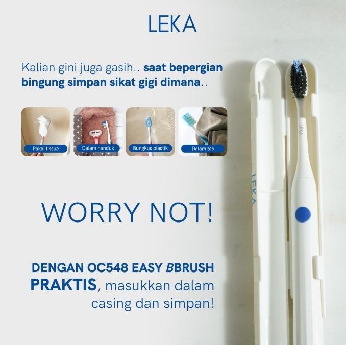 Leka Oc548 Easy Bbrush - Electric Toothbrush Sikat Gigi Elektrik Sonic