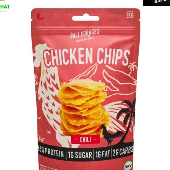 

Chien Chips Bali Forages Keripik Daging Ayam Chili Air Dried