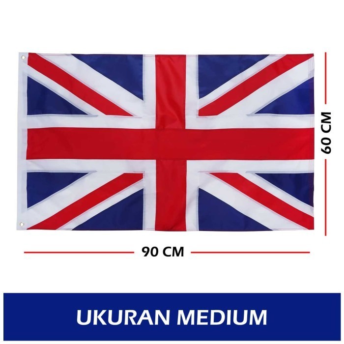 

Terlaris Bendera Inggris Premium - Embroidery UK Big Flag SALE