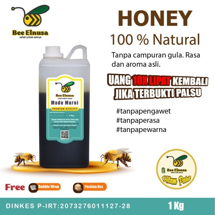 

Madu Hitam Pahit premium 1kg madu murni (garansi 100 %)