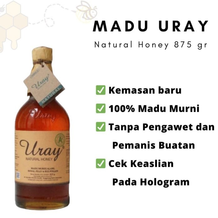 

Madu Uray Grade A 875gr Asli