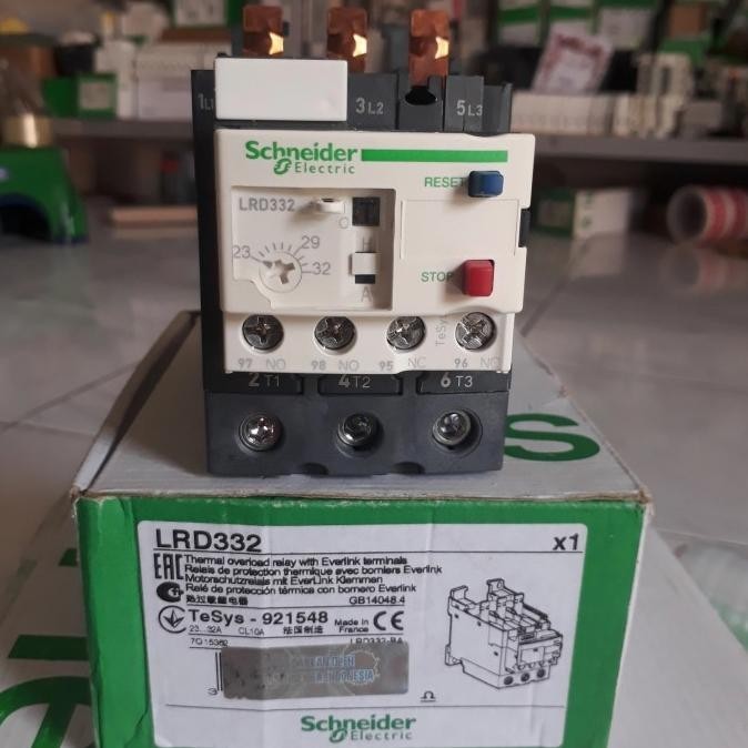 Thermal Overloud Relay Schneider Lrd332 32A Original For Sale