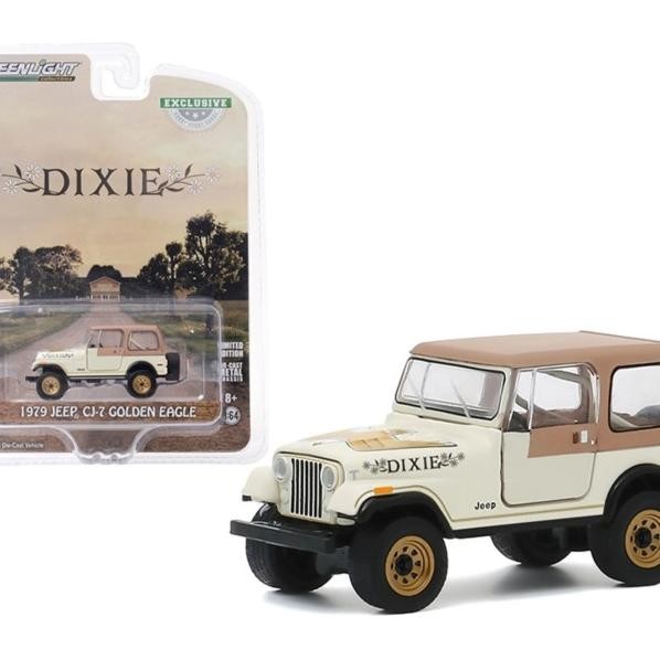 30175 Greenlight 1979 Jeep Cj-7 Golden Eagle Dixie Diecast Mobil