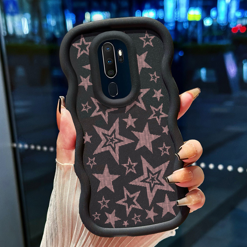 Casing Hp Untuk OPPO A5 2020 A9 2020 A31 2020 A8 Case Cesing Silikon pola bintang kasing indah Casin
