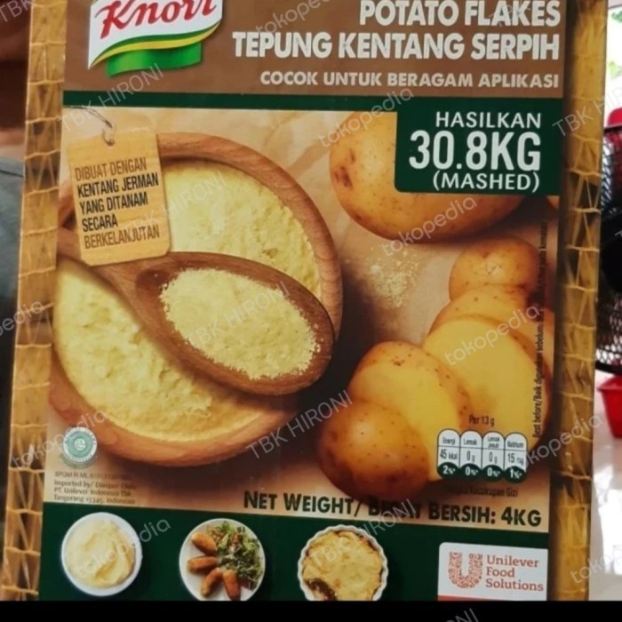 

Terbaru Potato Flakes Knorr 4Kg Promo Ready Stok