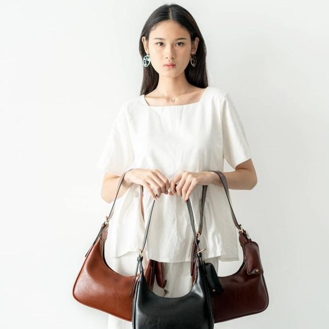 Reni Bag Inisial Nama Dark Brown