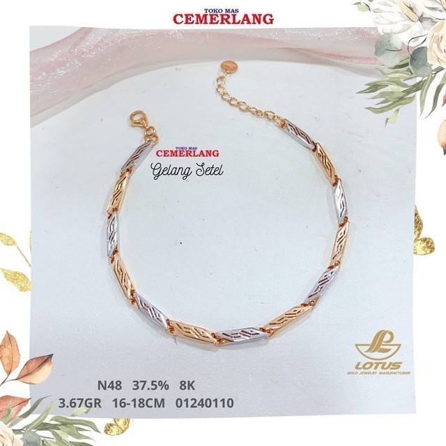 GELANG VICENZO LOTUS 375 8K 16-13.6 01240110