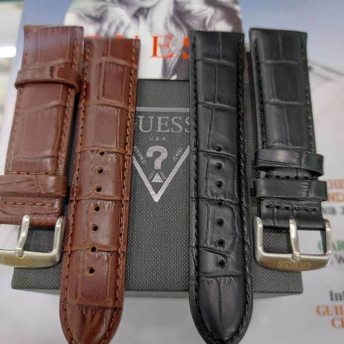 TALI JAM TANGAN GUESS KULIT CROCO ORIGINAL