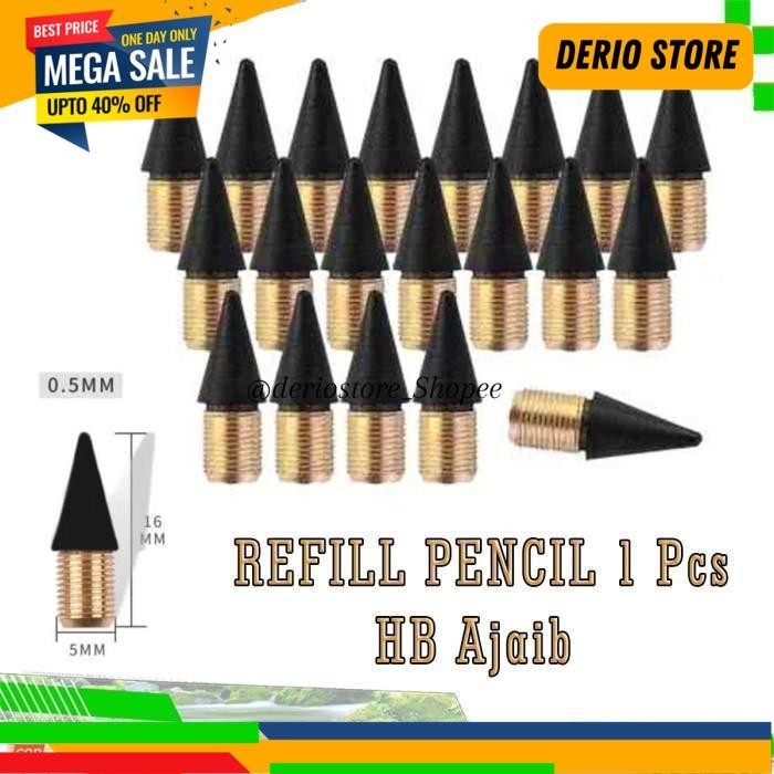 

REFILL PENCIL 1 PCS ISI ULANG / PENSIL MAGIC HB WARNA WARNI MACA PRAKTIS