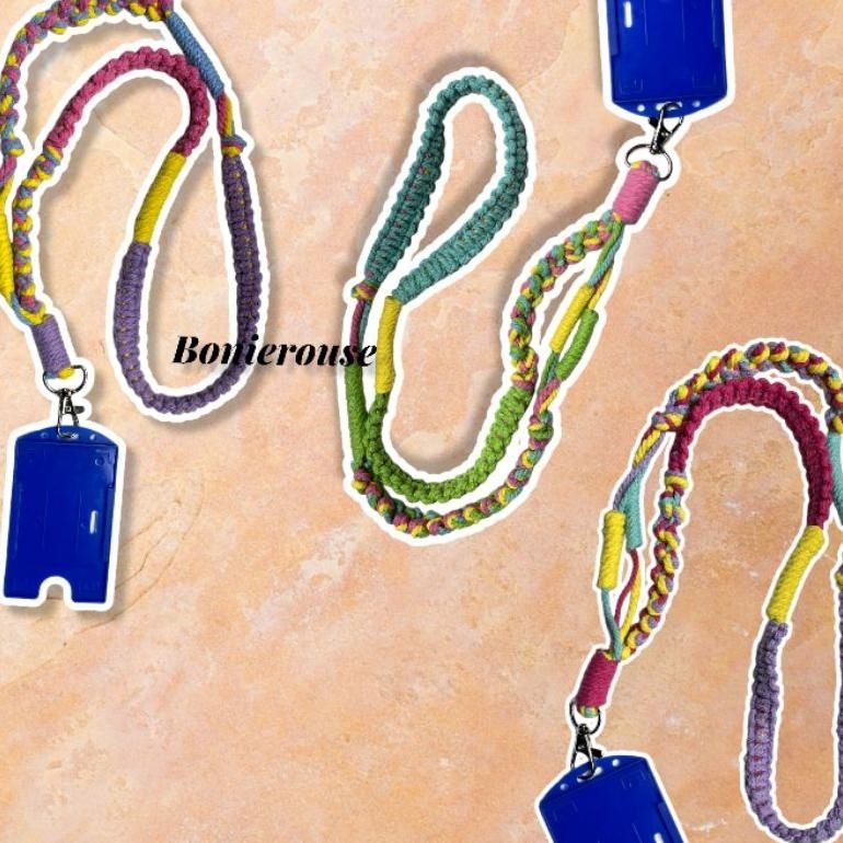 

Fth-56 Lanyard Macrame Gantungan Id Card Kekinian
