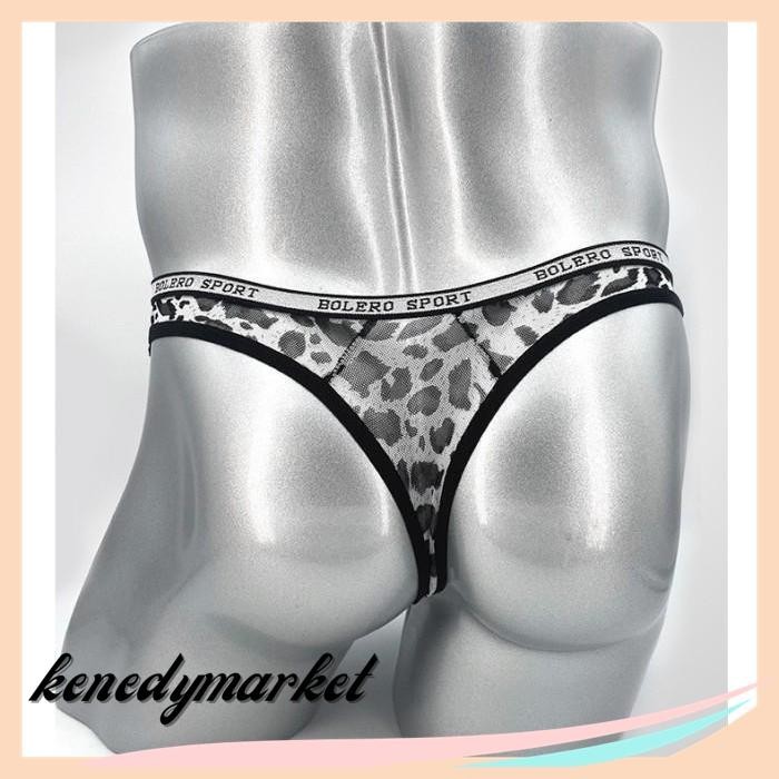 G STRING PRIA SEXY LOW WAIST MESH CELANA DALAM LEOPARD THONG Y PILIHAN TERBAIK