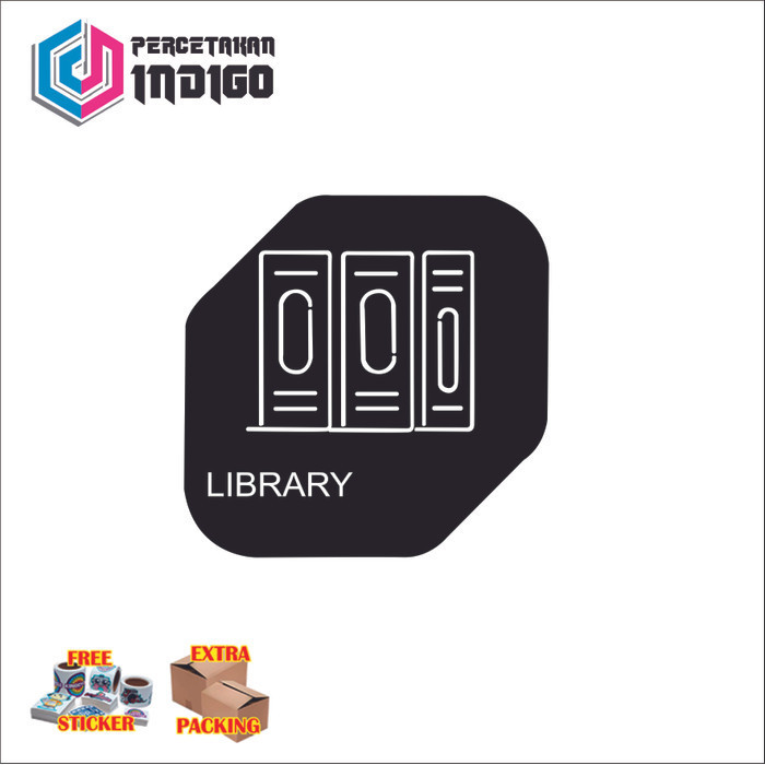 

Grosir sign papan akrilik acrylic library Keren