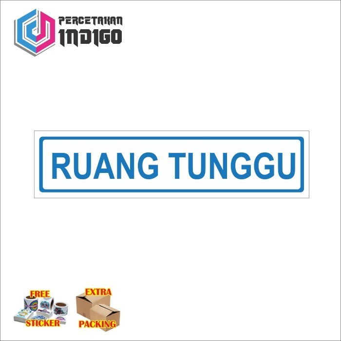 

Murah sign papan akrilik acrylic ruang tunggu type b Keren