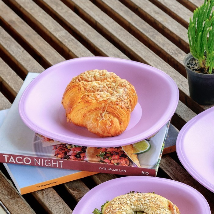 Ede Piring Twin Tulipware Medium Dining Plate (Set Of 2)