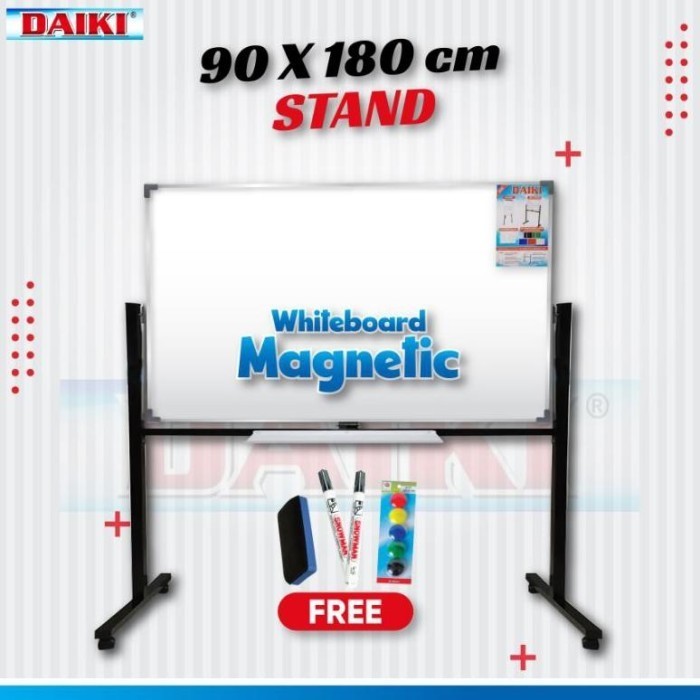 

Terbaru Papantulis/whiteboard Daiki magnetic double face stand Uk
