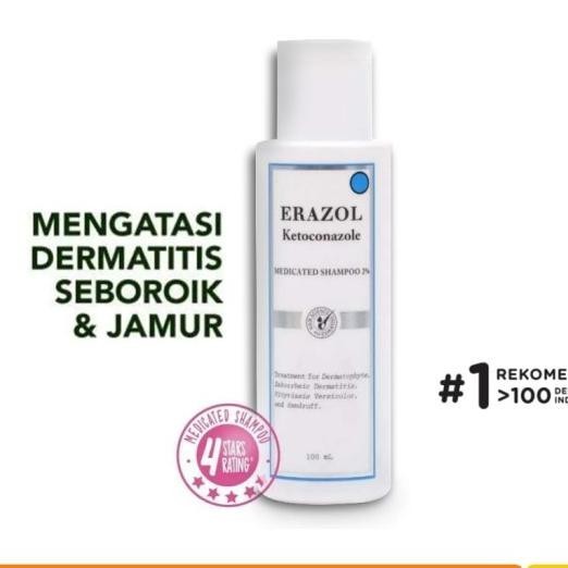Shampo Ketombe Erha Erazol Shampoo Dermatitis Seboroik & Infeksi Jamur