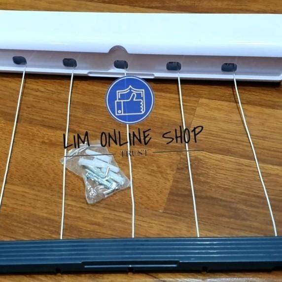 Jemuran Baju 5 Tali Woolite Retractable Indoor Outdoor Simple