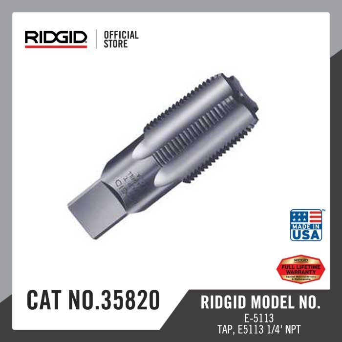 Produk RIDGID Tap, 1/4 Npt E5113-35820