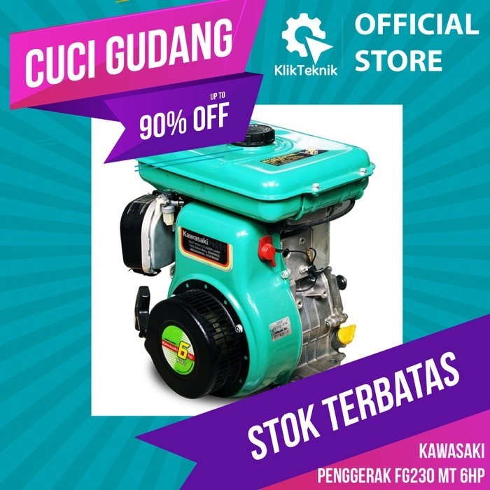 Mesin Penggerak Kawasaki FG230 MT 6 HP Engine