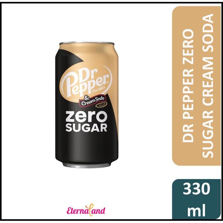 

Dr Pepper Zero Sugar Cream Soda Soft Drink - Minuman Soda Import