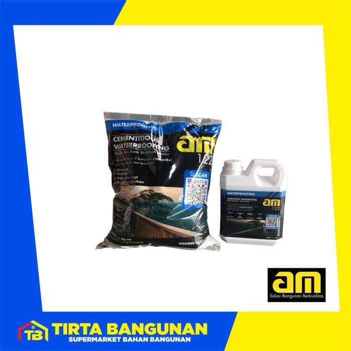 Am 122 Comentitious Waterproofing 5Kg Set Pelapis Anti Bocor Fleksibel