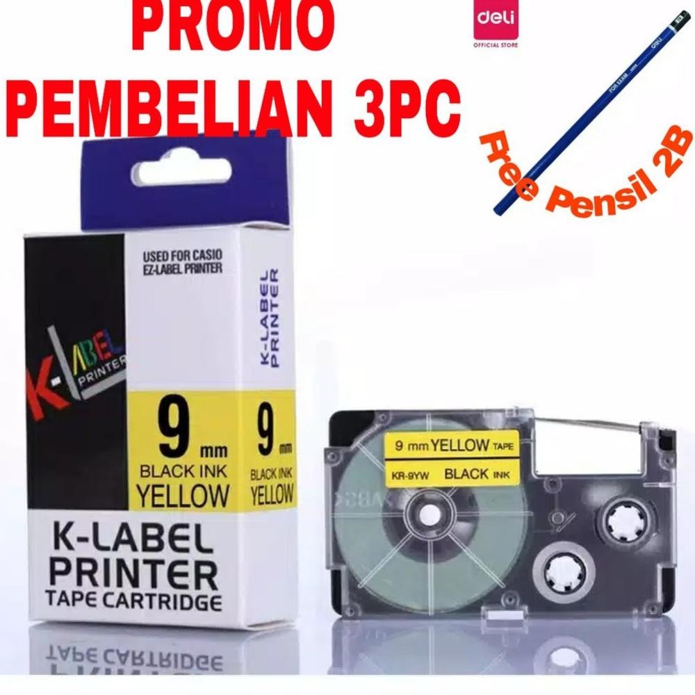

COD Kertas K Label Printer EZ Label 9 MM 12MM 18MM Compatible Casio Tape Cartridge Bisa Untuk kl 120 kl 820 kl 130 AS25