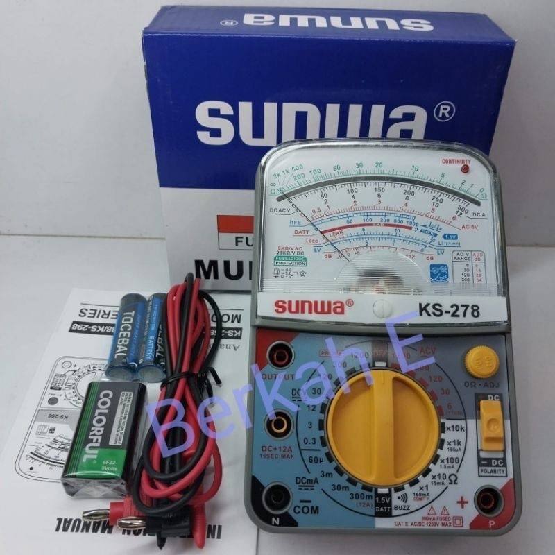 Original Multitester Analog Sunwa Ks-278 Multitester Original