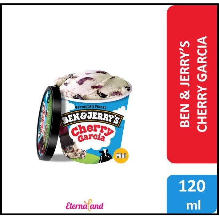 

Ben & Jerry Cherry Garcia Ice Cream Mini 4Fl Oz - Es Krim Ben N Jerry