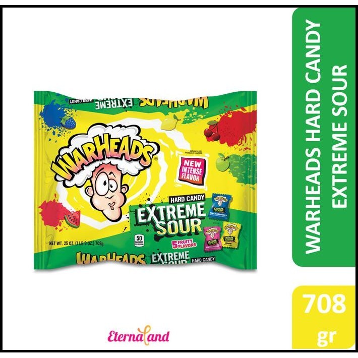 

Warheads Extreme Sour Hard Candy 25Oz/ 708Gr - Permen Asem Warheads