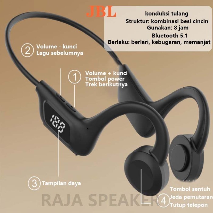 Terlaris JBL U9 Wireless / New / Low technology bone conduction headphones SALE