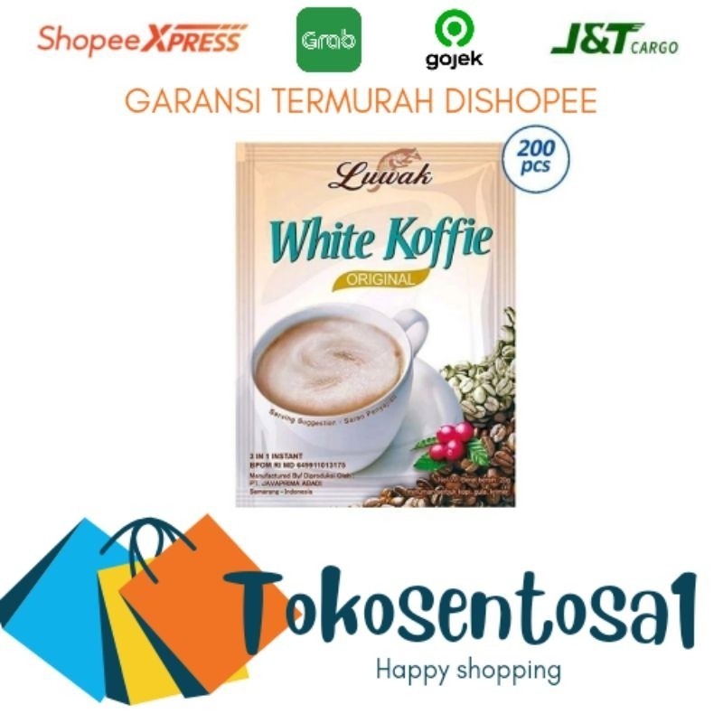 

kopi luwak white koffie 200pcs / karton