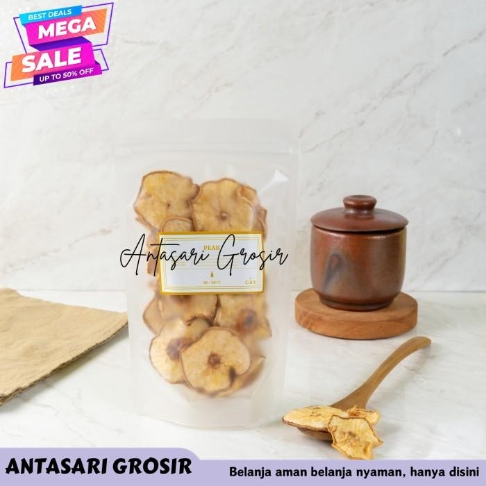 

DRIED PEAR SLICE BUAH PIR KERING IRIS DRY FRUIT TEA ORGANIK 10GR-100GR BEST PRODUK!!!!
