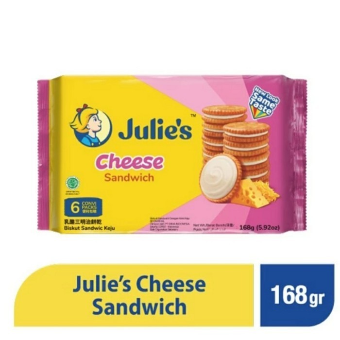 

BERMUTU Julie's Cheese Sandwich 168 g/ biskuit keju Julies