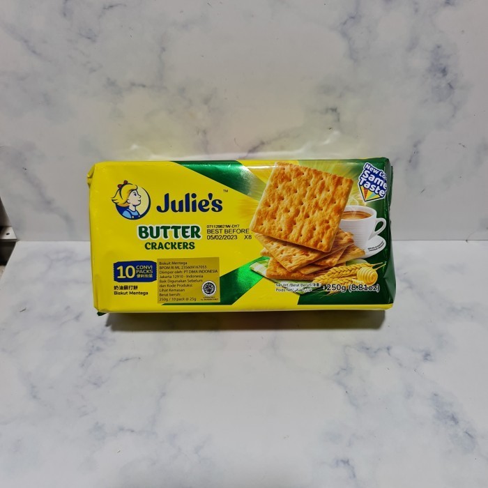 

TERLENGKAP biskuit / butter crackers / Julies / julie's / biskuit mentega