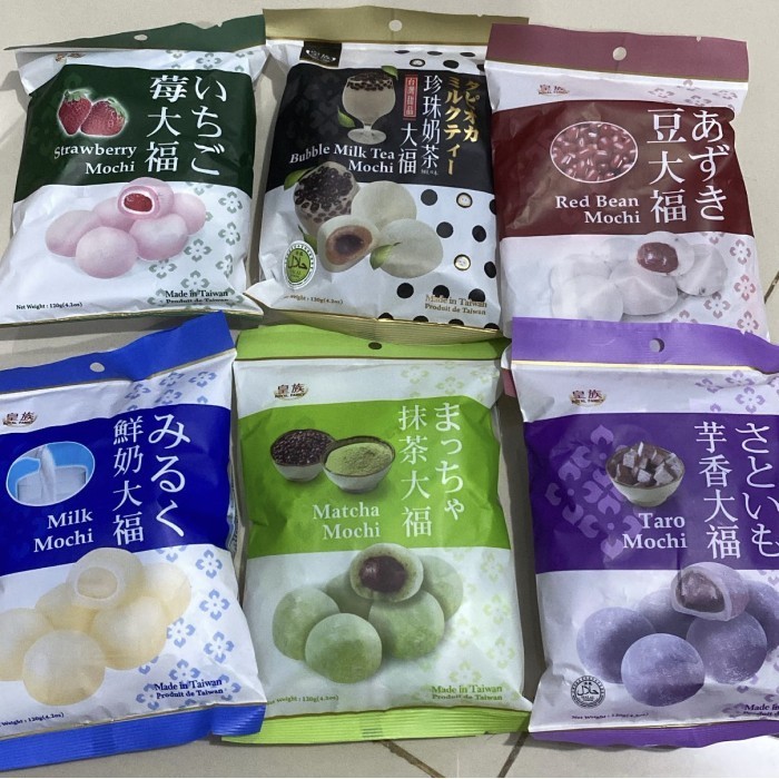 

TERBAIK ROYAL FAMILY MOCHI TAIWAN STRAWBERRY BOBA MILK TEA REDBEAN MATCHA TARO