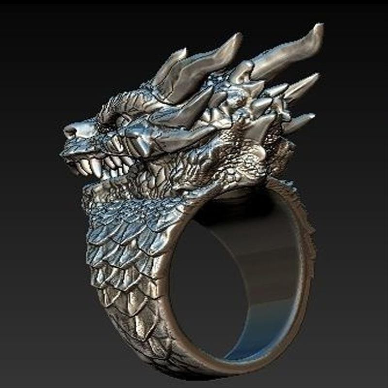 Cincin Naga Pria, Keran Perak Kreatif Pribadi