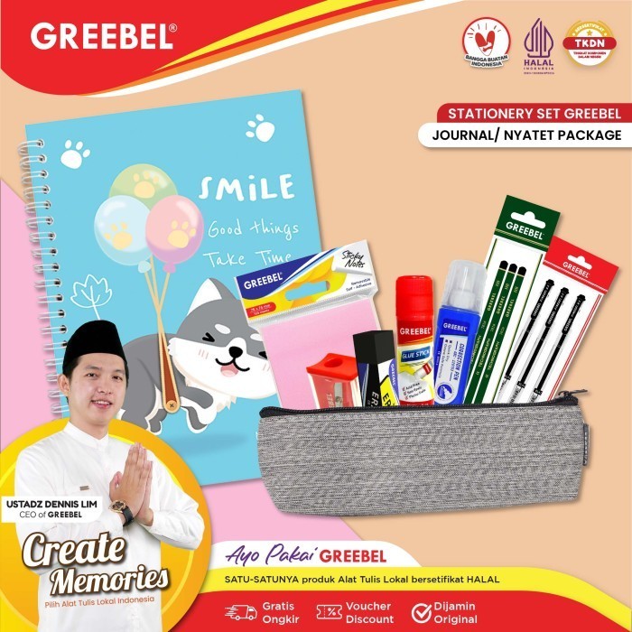 

GREEBEL Paket Journal /Nyatet Package/ Paket alat tulis untuk menyatat