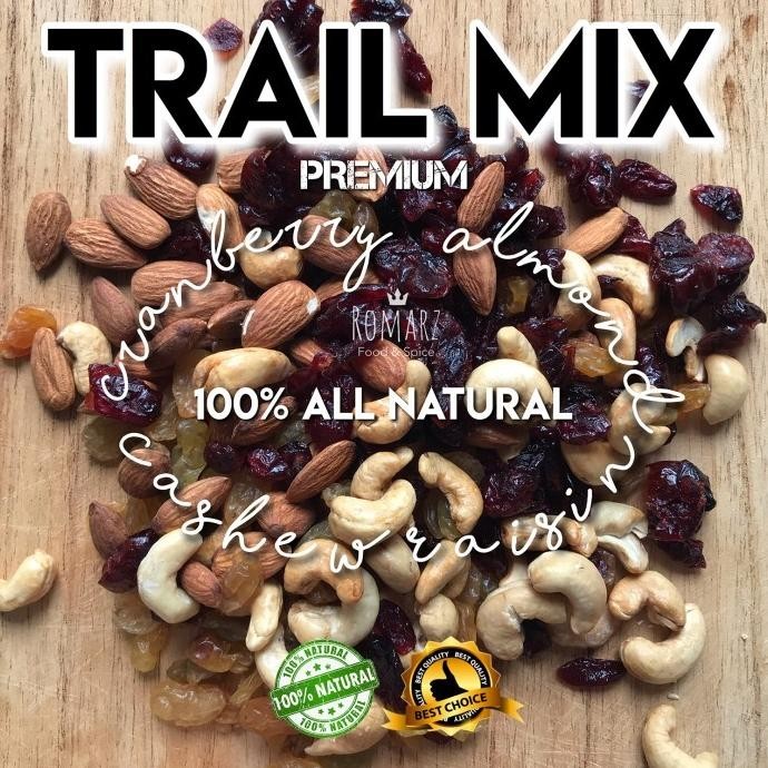 

TRAILMIX GRANOLA #02 MIXED NUT PREMIUM ALMOND ROASTED MEDE OVEN 1kg