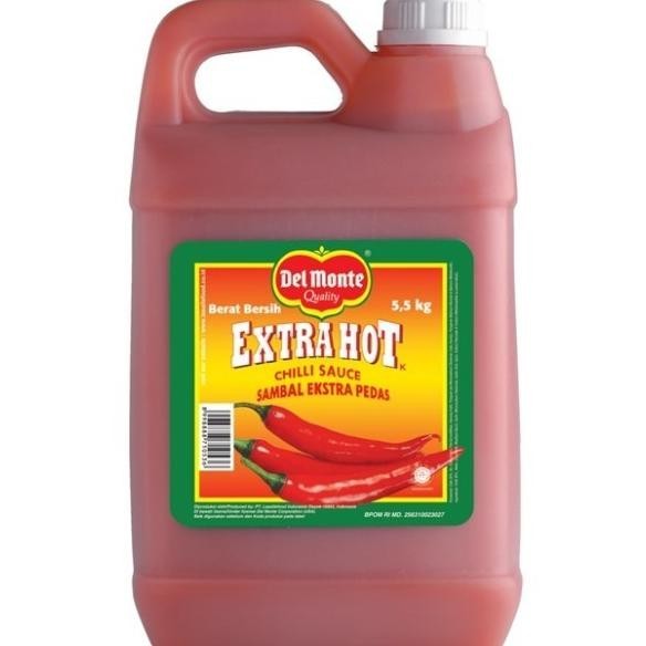 

Saus Sambal Del Monte Extra Hot Chilli Sauce Galon 5.5 Kg Delmonte