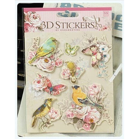 

Ready Scrapbook 3D Sticker - Birds And Butterfly