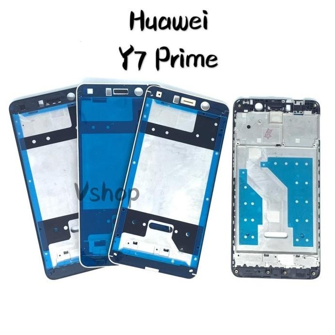 FRAME TULANG LCD TATAKAN LCD HUAWEI Y7 PRIME 2017 KESING BAZEL
