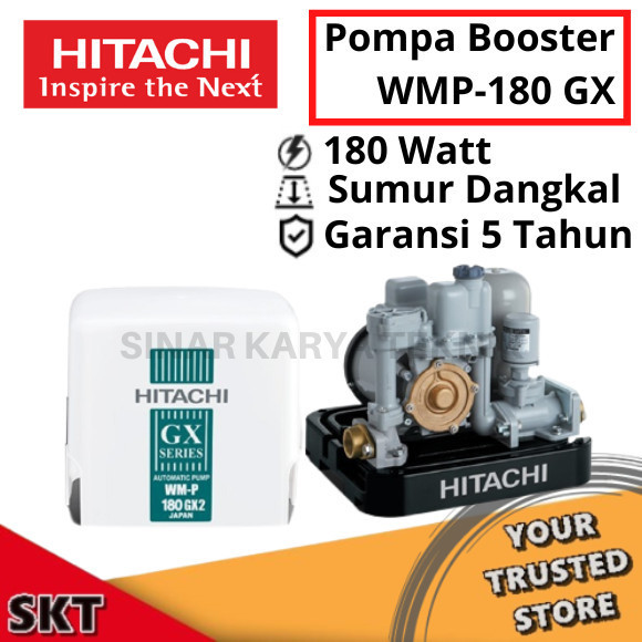 Produk POMPA AIR HITACHI WMP 180 GX / POMPA AIR BOOSTER HITACHI WMP 180 GX
