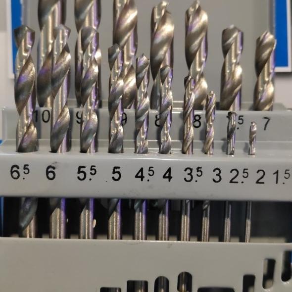 Mata Bor Set Besi Dan Kayu Hss 19 Pcs Drill Bits Fujiyama